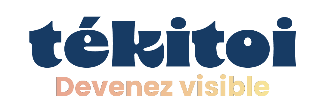 Logo de l’agence digitale Tékitoi avec le message « Devenez visible »